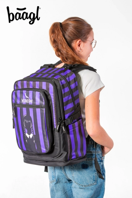 School Backpack Cubic WEDNESDAY