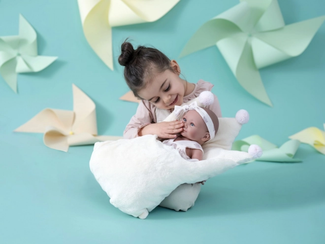 Llorens NEW BORN girl realistic doll with vinyl body