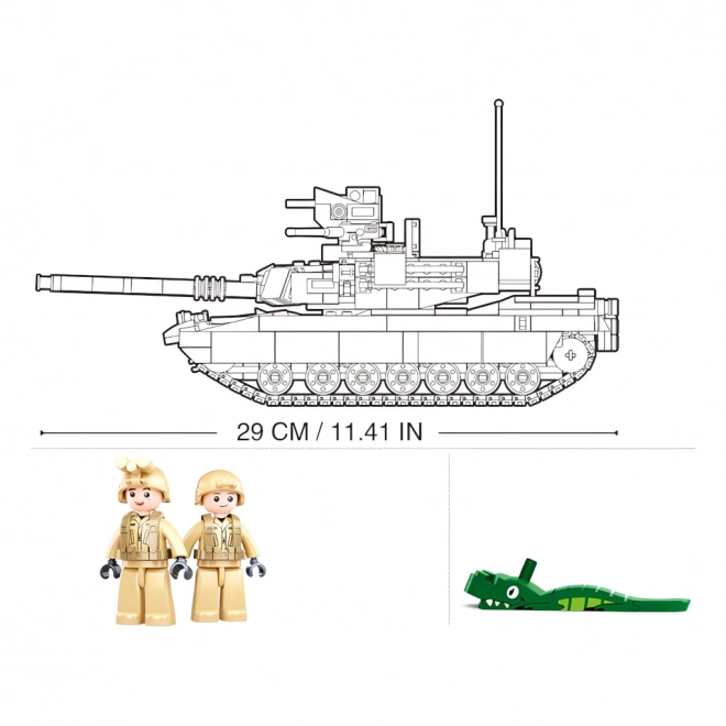 Sluban Battle Tank M1A2 Abrams Model Bricks