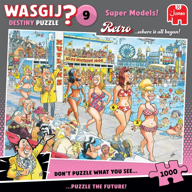 Wasgij Destiny 9: Szuper Modellek Puzzle 1000 Darab