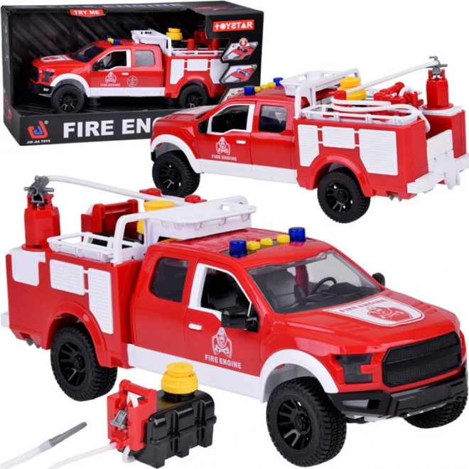 Fire Truck with Rotating Hose and Sounds