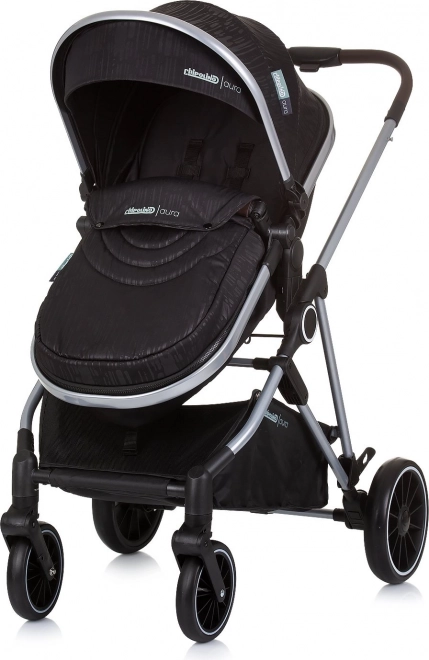 Chipolino stroller aura 2-in-1 obsidian silver