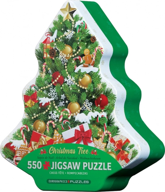 Eurographics Christmas Tree Puzzle Tin 550 Pieces