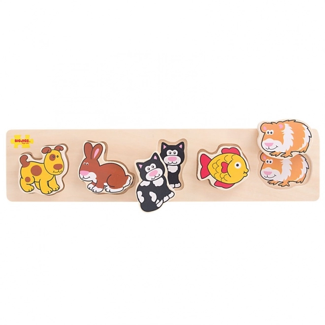 Bigjigs Wooden Home Animals Puzzle