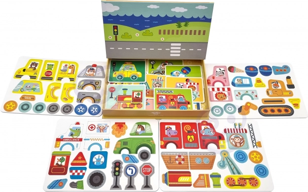 Armoire Montessori Magnétique Tooky Toy avec 80 Pièces