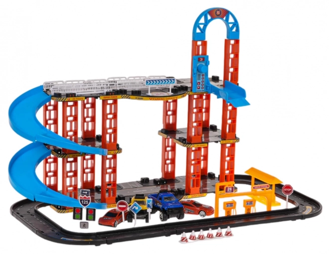 Track Parking and Cars Set