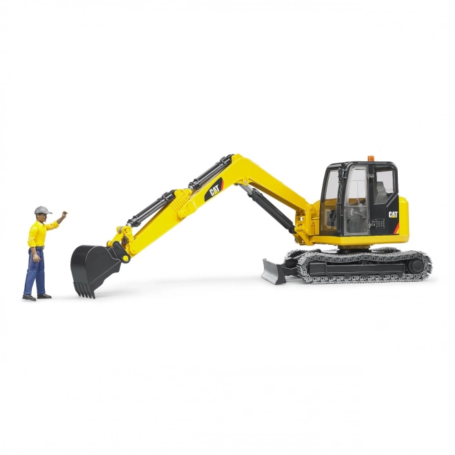 Mini Excavator CAT with Figure