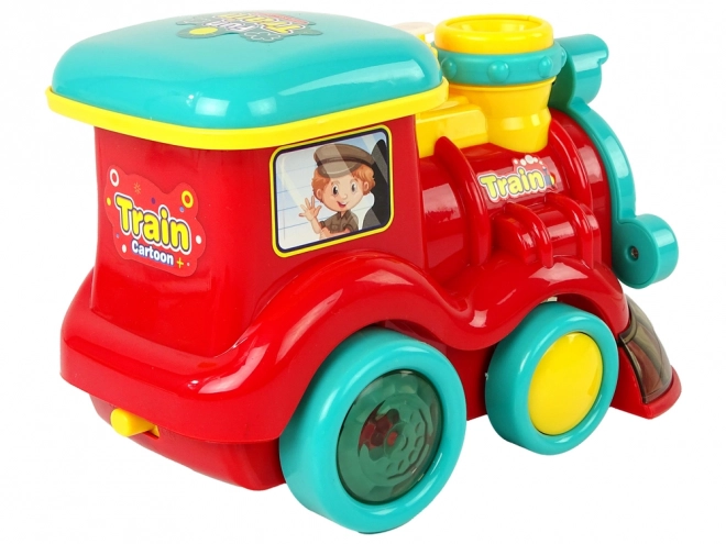 Children's Bubble Locomotive Toy with Sound and Light