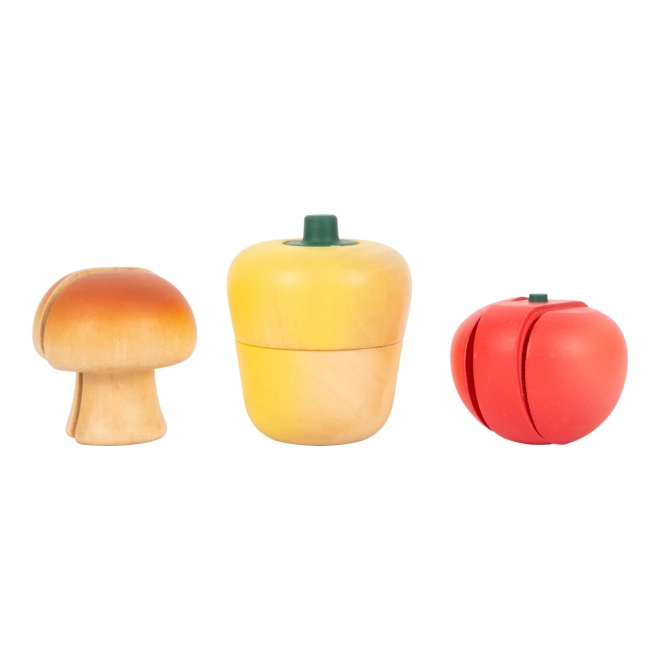 Small Foot Wooden Vegetable Cutting Set