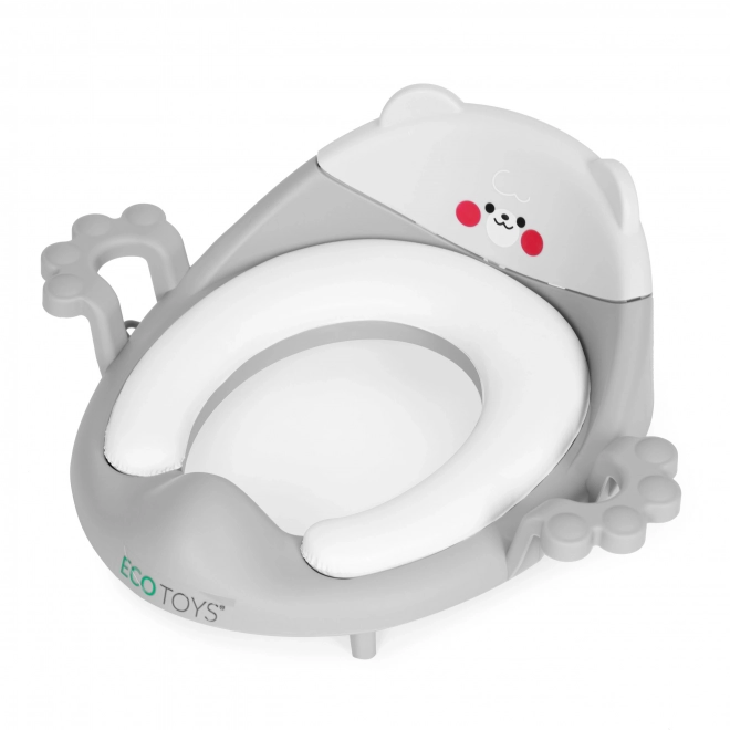 Children's Toilet Seat with Handles and Soft Cushion - ECOTOYS