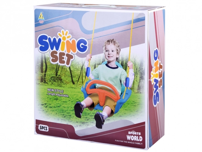 Comfortable Child Swing with Backrest and Barrier