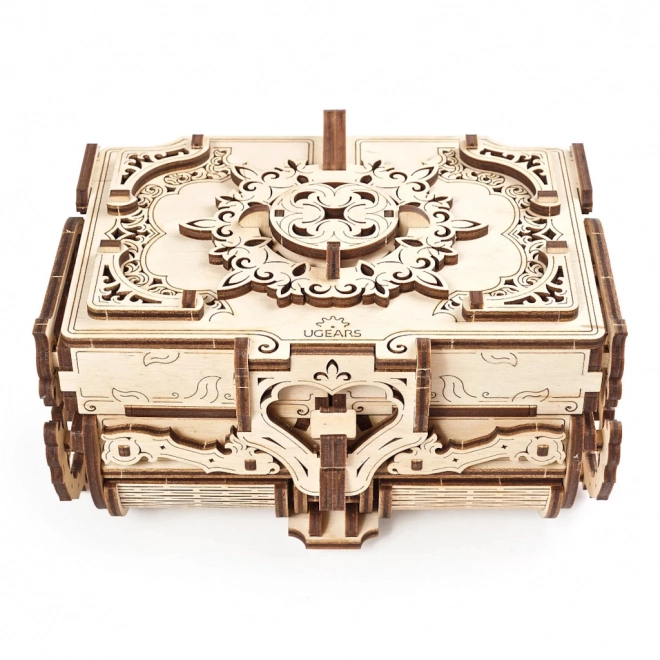 3D Wooden Mechanical Puzzle Antique Jewelry Box