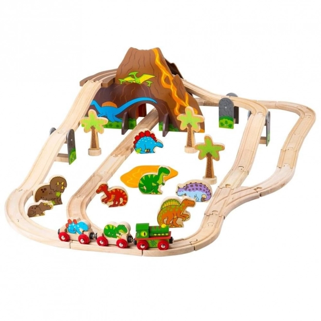 Wooden Dinosaur Train Set