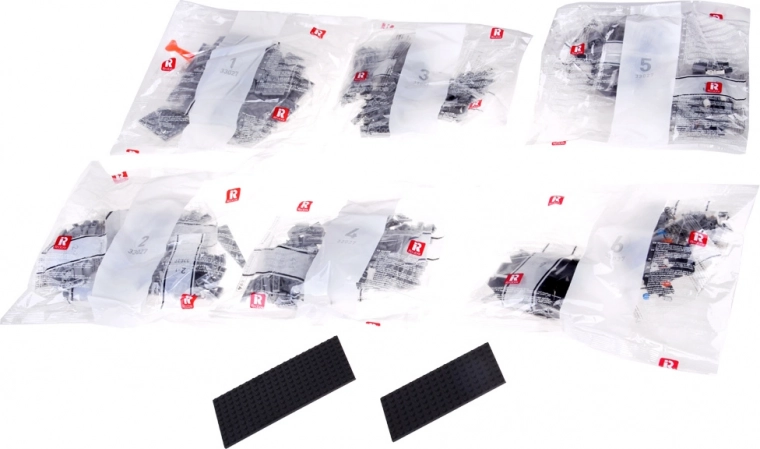 Pre-sorted bags for easy building