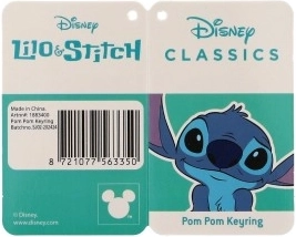 Stitch Keychain with Pom-Pom