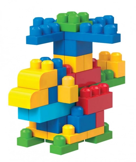 Mega Bloks Big Building Bag - Blue (80 Pieces)