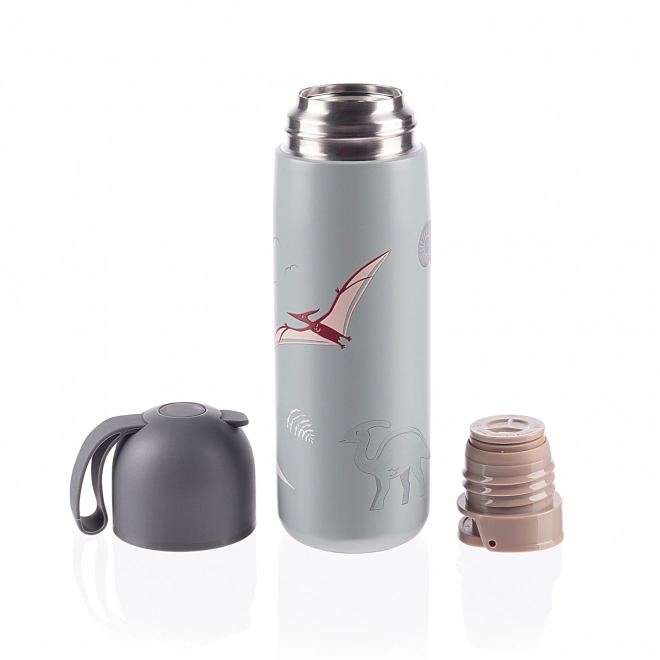 Insulated Steel Thermos with Silicone Handle, 400 ml - Dino