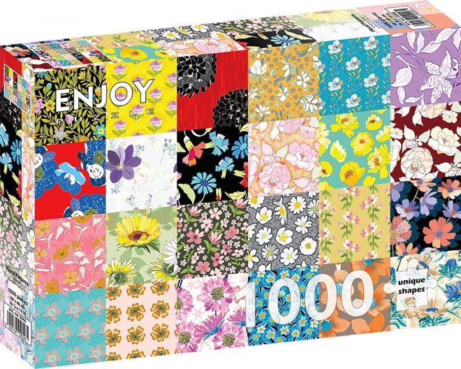 Flower Patterns 1000 Piece Puzzle