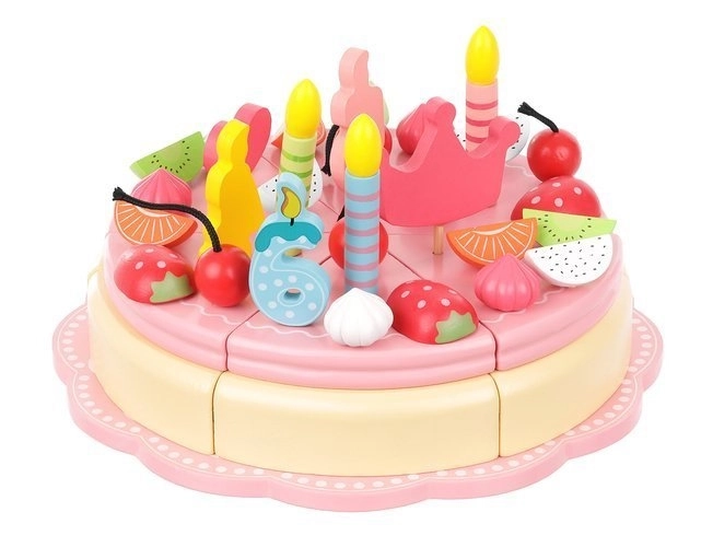 Wooden Birthday Cake Set