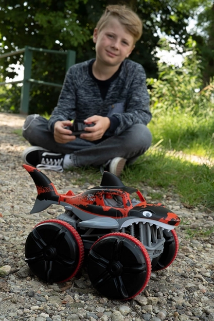 Amphibious Shark Remote Control Car - Red