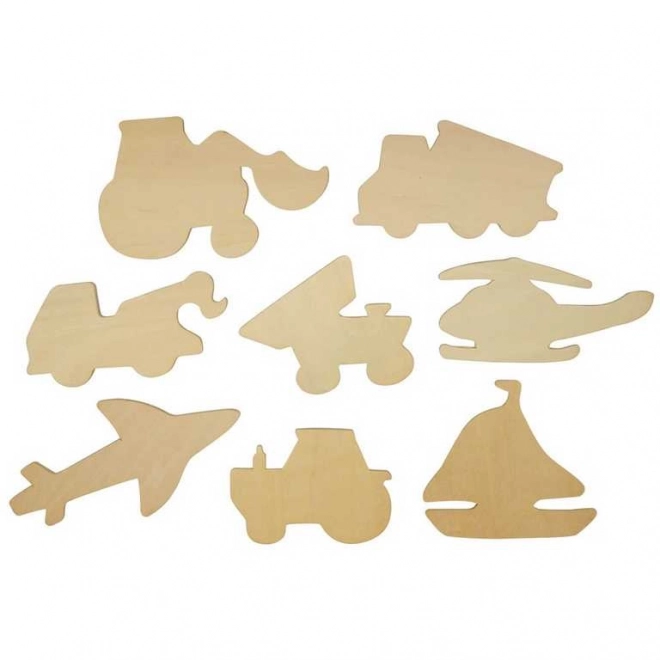 Bigjigs Toys Vehicle Stencil Set