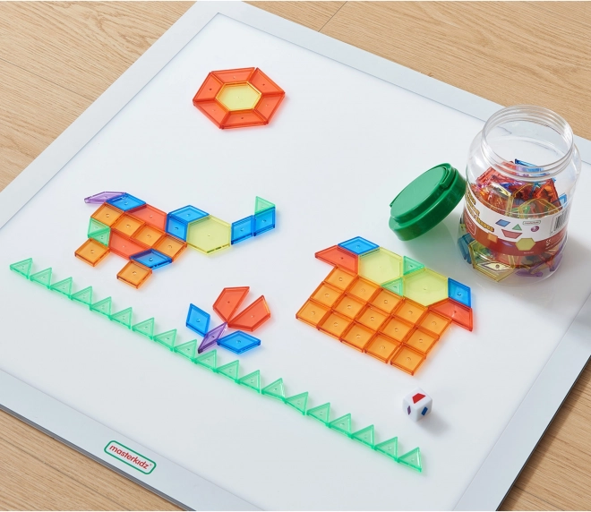Panneau LED carré coloré MASTERKIDZ avec mosaïque Montessori 140 pcs