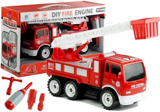 Fire Truck with Ladder and Tools