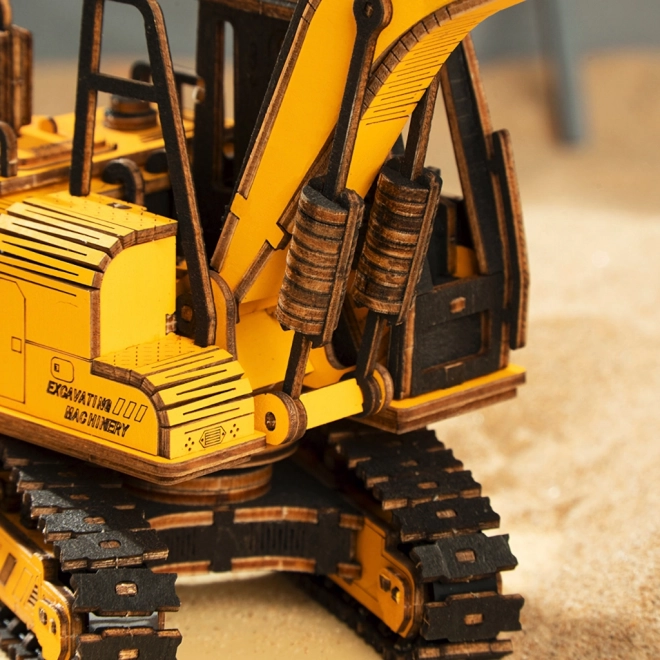 Wooden 3D Puzzle Excavator