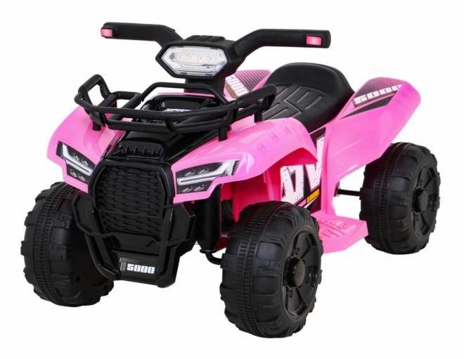 Kids' Pink Quad Ride-on with MP3 and LED Lights