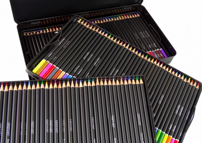 Artistic Colored Pencils Set in Metal Case