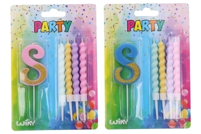 Birthday Candle Set with Number 8