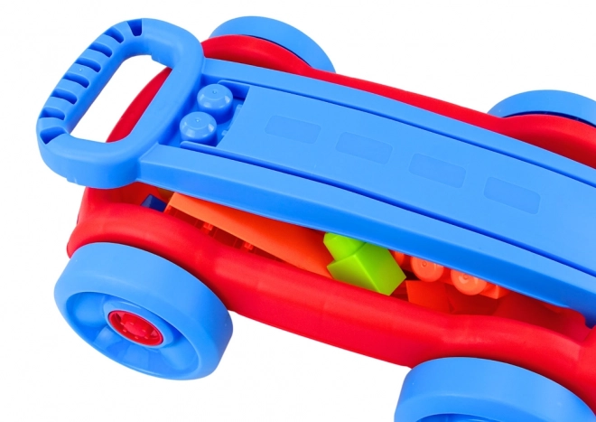 Blue and Red Rolling Block Set for Kids