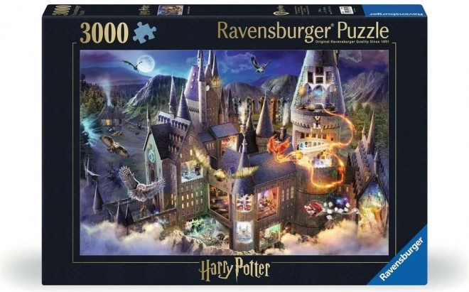 Puzzle RAVENSBURGER Harry Potter: Rokfortský hrad 3000 dielikov