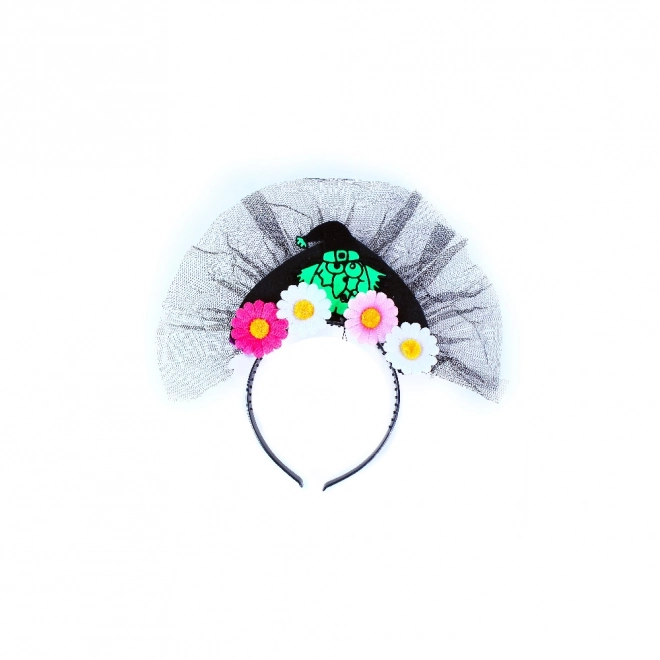 Witch Headband with Flowers for Adults