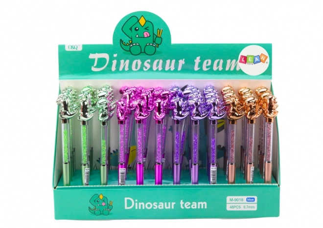 Elegant Dinosaur Pen with Gem Details