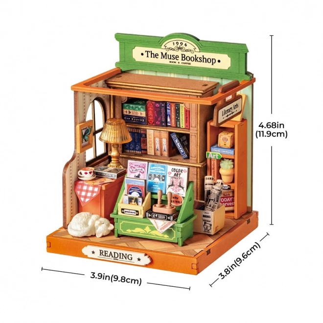 Robud DIY Bookstore Miniature