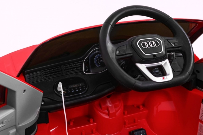 Audi Q8 na akumulátor pre deti červený s ovládačom
