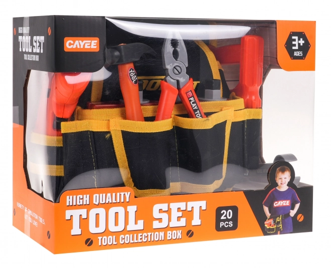 Tool Belt Set with Interactive Drill for Kids 3+