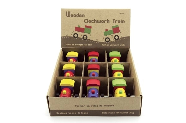 Wind-Up Wooden Train