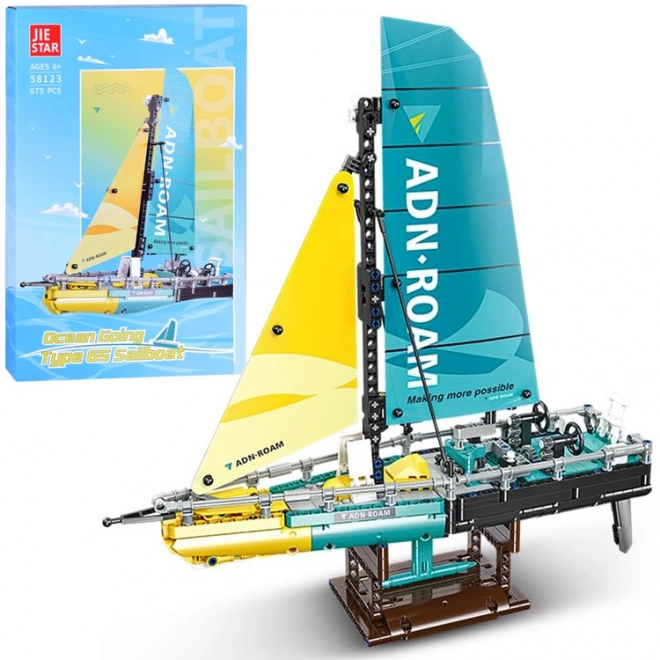 Sailboat Building Set with 675 Pieces