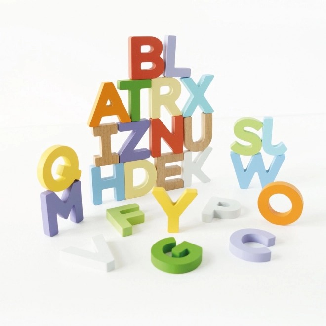 Alphabet Letters in Cotton Bag