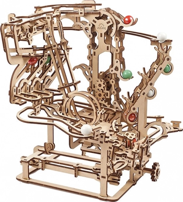 Ugears Wooden 3D Mechanical Puzzle Marble Run