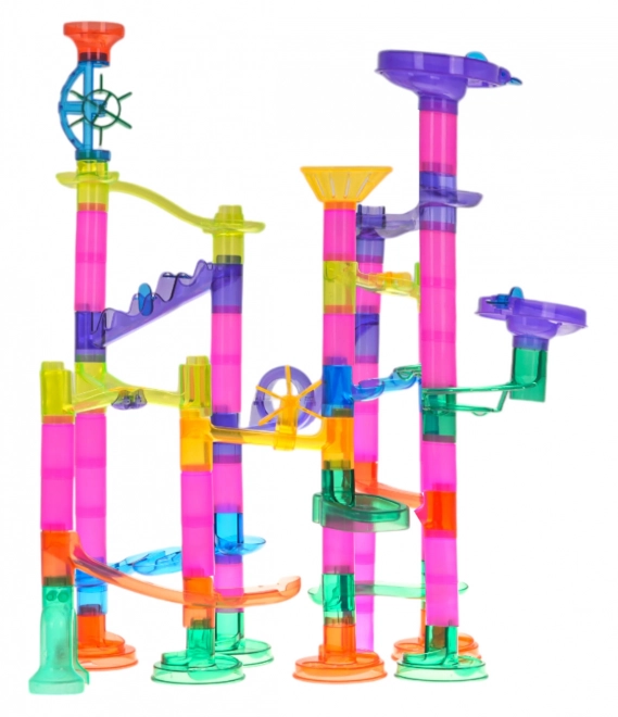 Children's Marble Run Construction Set