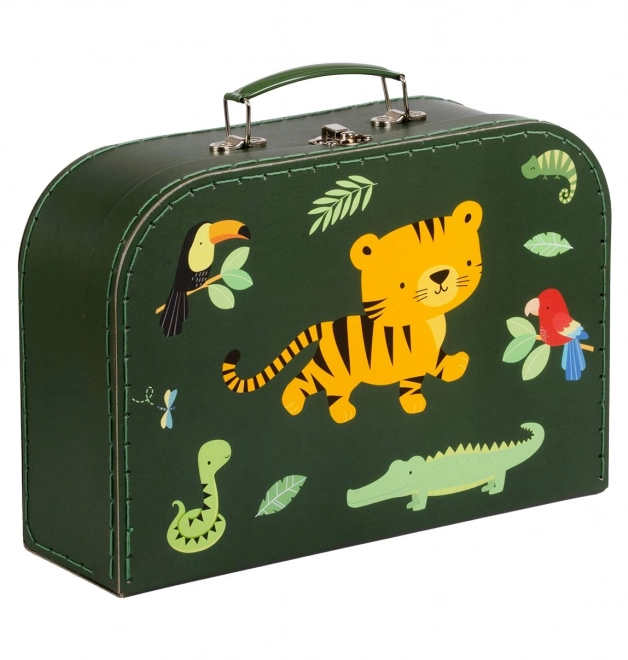 Lovely tiger jungle cardboard suitcase set