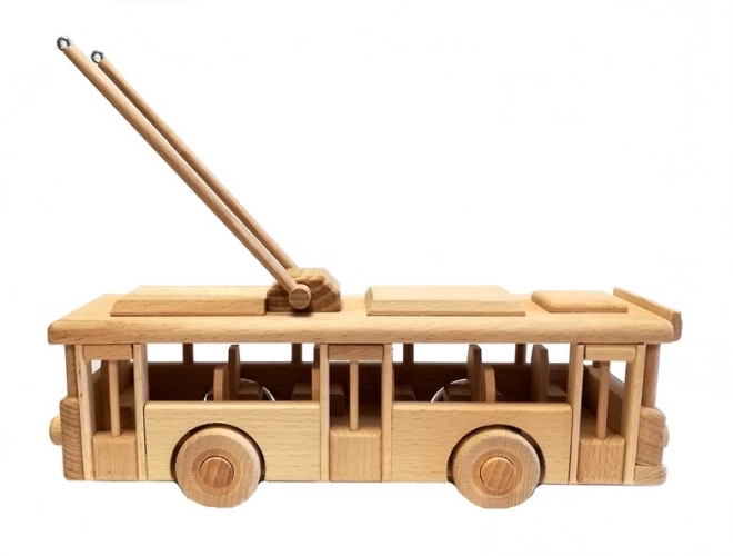 Wooden Trolleybus Toy