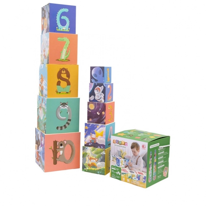 Educational Tower with Animal Numbers