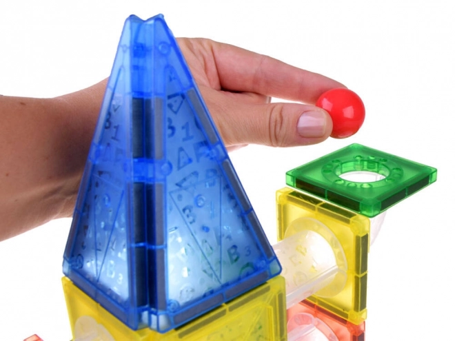 Magnetic Building Set Ball Track ZA4719 - 123 Pieces