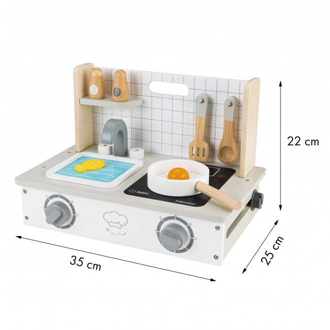 Wooden Mini Kitchen with Accessories