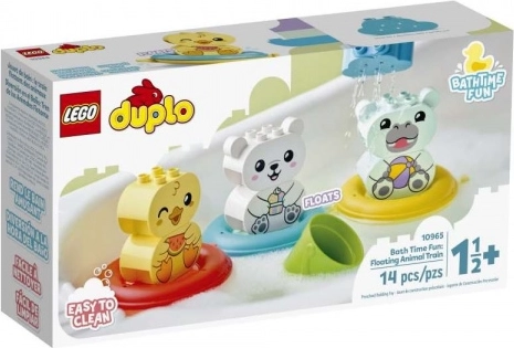 Lego Duplo badeleg: flydende tog med dyr