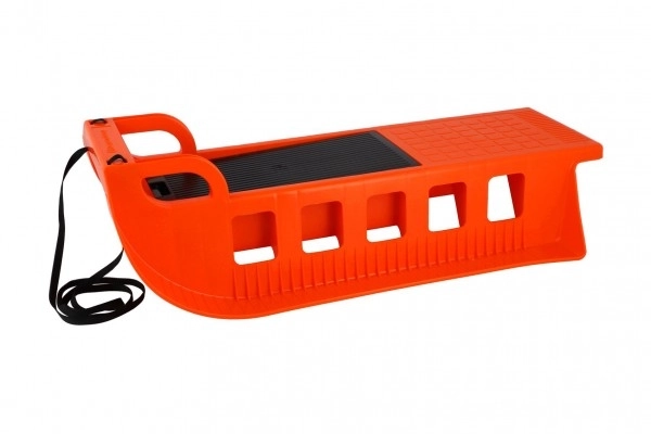 Plastic Sleds with Strap Red – Orange